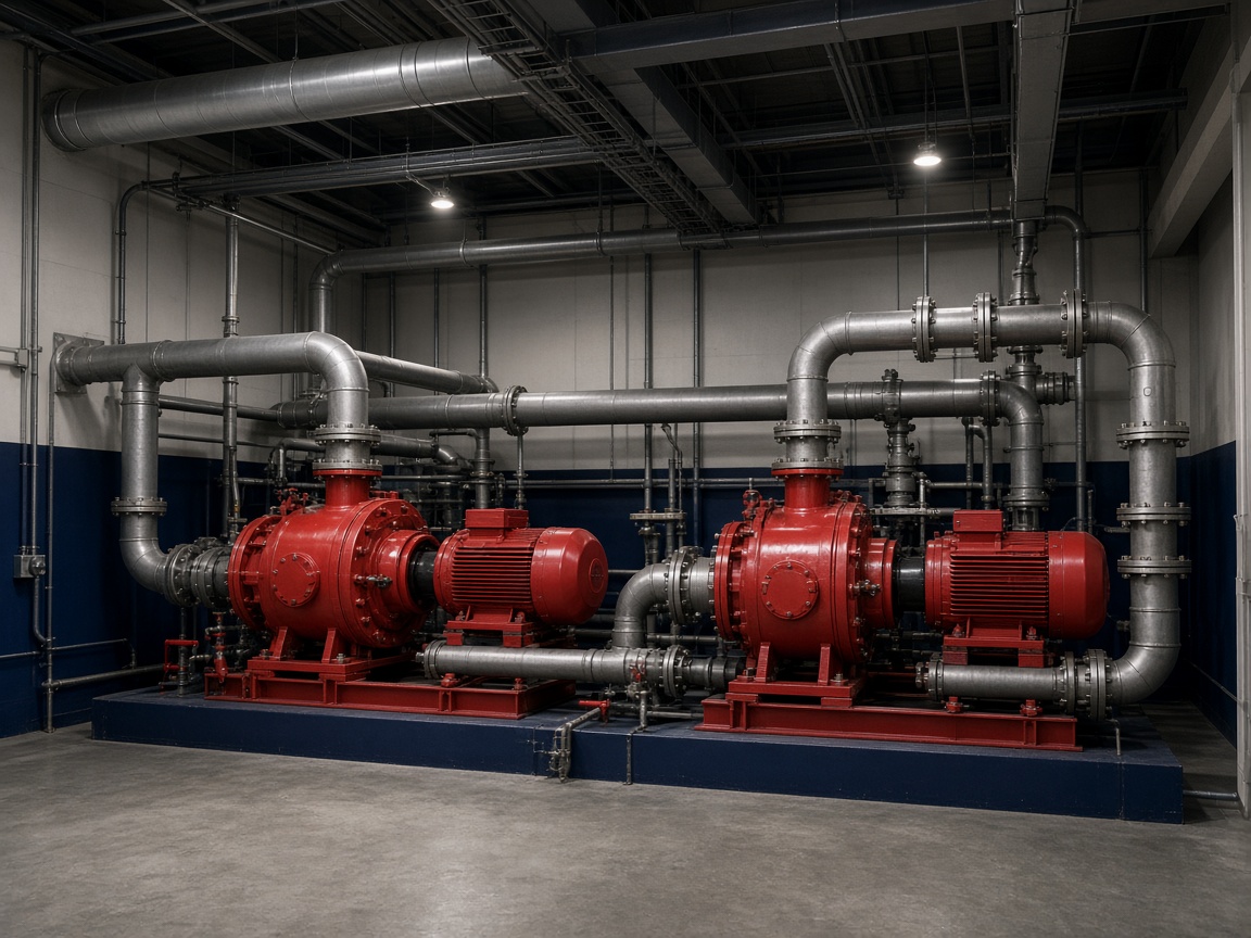 Fire Fighting Systems — Fire-fighting pump station photograph created for MAM’s website